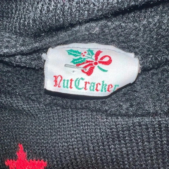 VINTAGE NUTCRACKER UGLY CHRISTMAS SWEATER GLITTER GOLD WOMEN’S Small - Picture 3 of 3